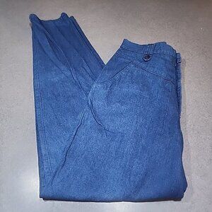 Vintage Women's sz 28-31 High Waist Denim Jeans NOS Ancient Brand Dark Blue